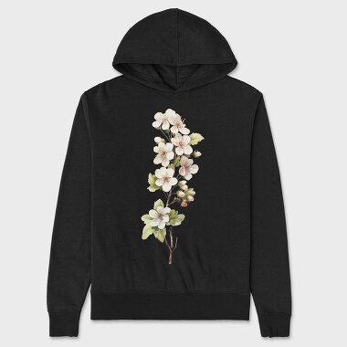 May Hawthorn Flowers, Hanorac Oversize Barbati (Unisex)