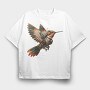 Mechanical Bird Gears, Tricou Oversize Barbati (Unisex)