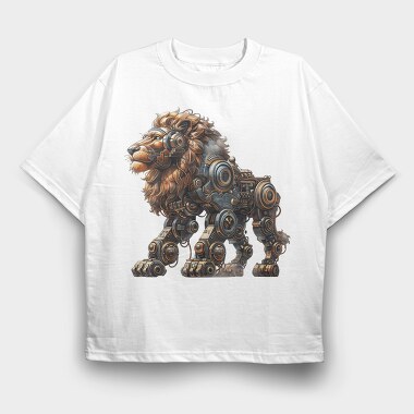 Mechanical Lion Gear, Tricou Oversize Barbati (Unisex)