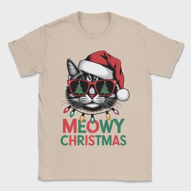 Meowy Christmas Cat, Tricou Barbati (Unisex)