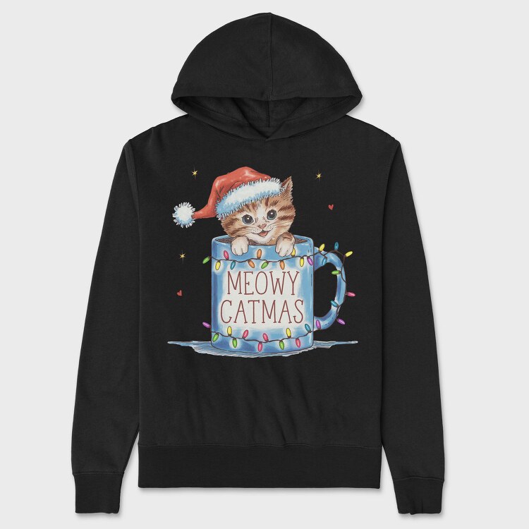 Meowy Wywy, Hanorac Oversize Barbati (Unisex)