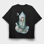 Mermaid Crystal Nest, Tricou Oversize Barbati (Unisex)