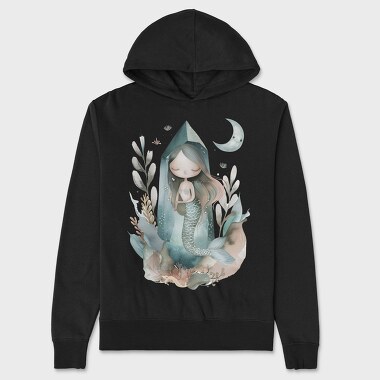 Mermaid Crystal Ocean, Hanorac Oversize Barbati (Unisex)