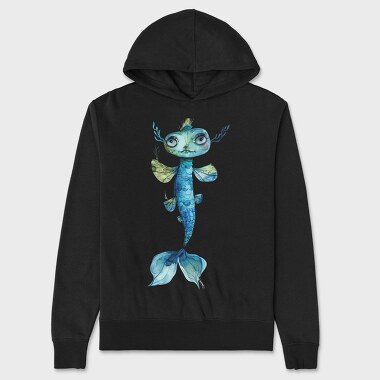 Mermaid Fish Tail, Hanorac Oversize Barbati (Unisex)