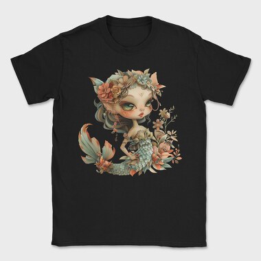Mermaid Flower Crown, Tricou Barbati (Unisex)