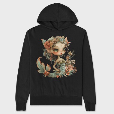 Mermaid Flower Crown, Hanorac Oversize Barbati (Unisex)