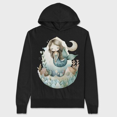Mermaid Ocean Bubble, Hanorac Oversize Barbati (Unisex)