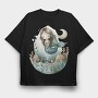 Mermaid Ocean Bubble, Tricou Oversize Barbati (Unisex)