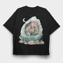 Mermaid Sacred Gem, Tricou Oversize Barbati (Unisex)