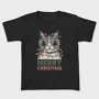Merry Christmas Cat Sunglasses, Tricou Copii