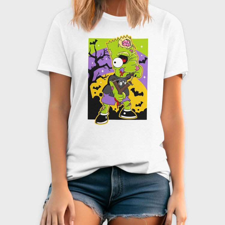 Zombie Bart Halloween, Tricou Barbati (Unisex)