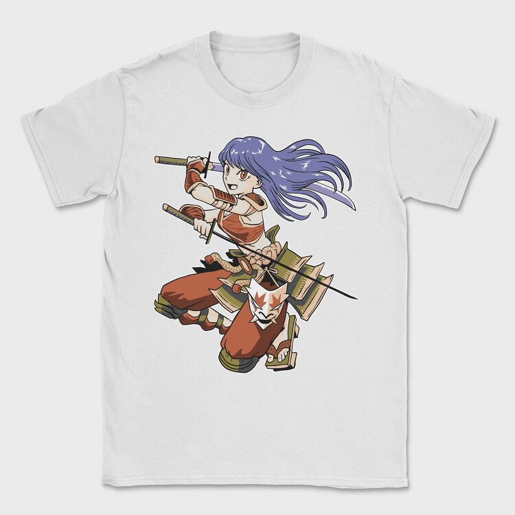 Samurai Girl, Tricou Barbati (Unisex)