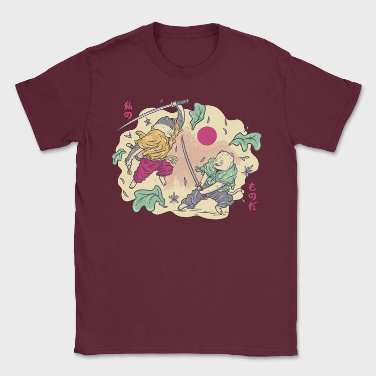 Samurai Cats, Tricou Barbati (Unisex)