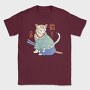 Samurai Cat Traditional, Tricou Barbati (Unisex)