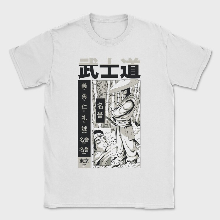 Samurai Bushido 1, Tricou Barbati (Unisex)