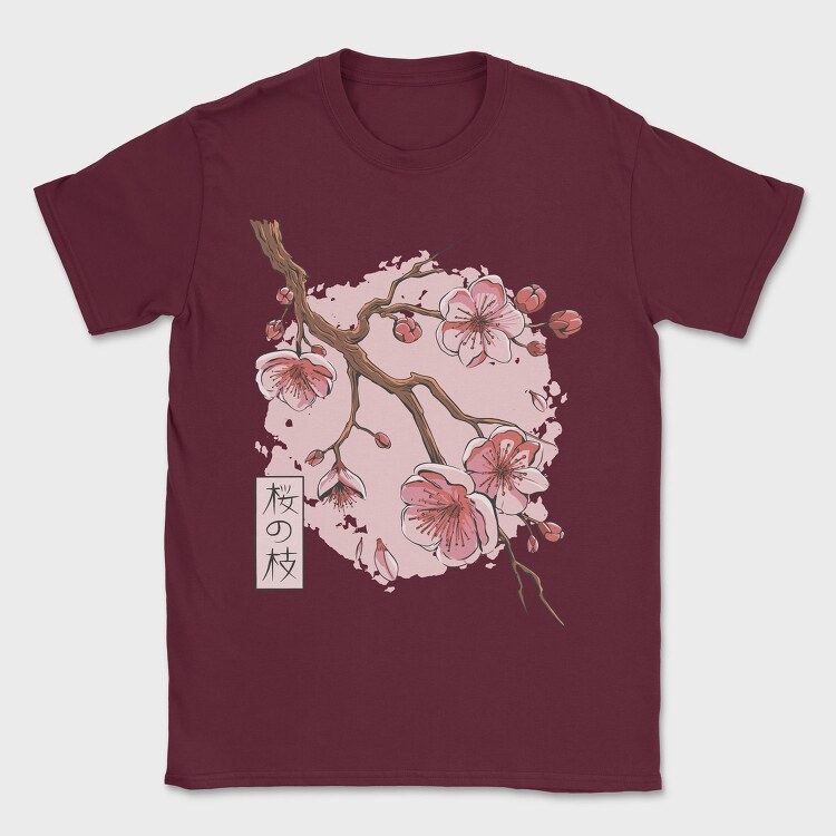 Sakura Blossom Flower, Tricou Barbati (Unisex)