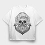 Sailor Skull, Tricou Oversize Barbati (Unisex)