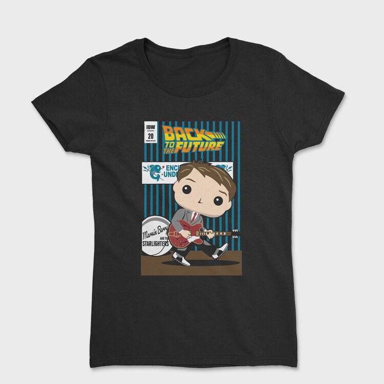 Back To The Future Guitar Boy, Tricou Femei