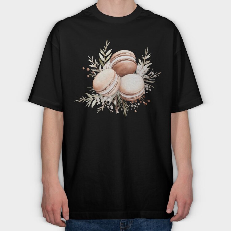 Macarons Bouquet, Tricou Oversize Barbati (Unisex)
