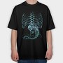 Astronaut Sketch, Tricou Oversize Barbati (Unisex)