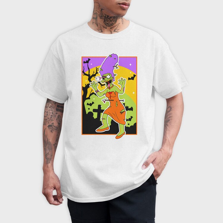 Zombie Marge Halloween, Tricou Barbati (Unisex)