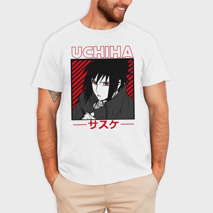 Uchiha Red Eyes, Tricou Barbati (Unisex)