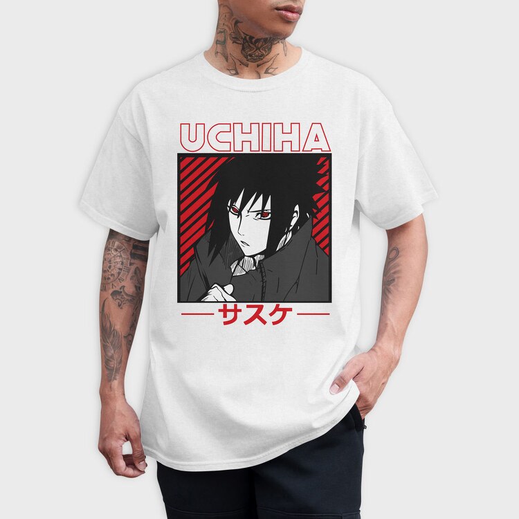 Uchiha Red Eyes, Tricou Barbati (Unisex)