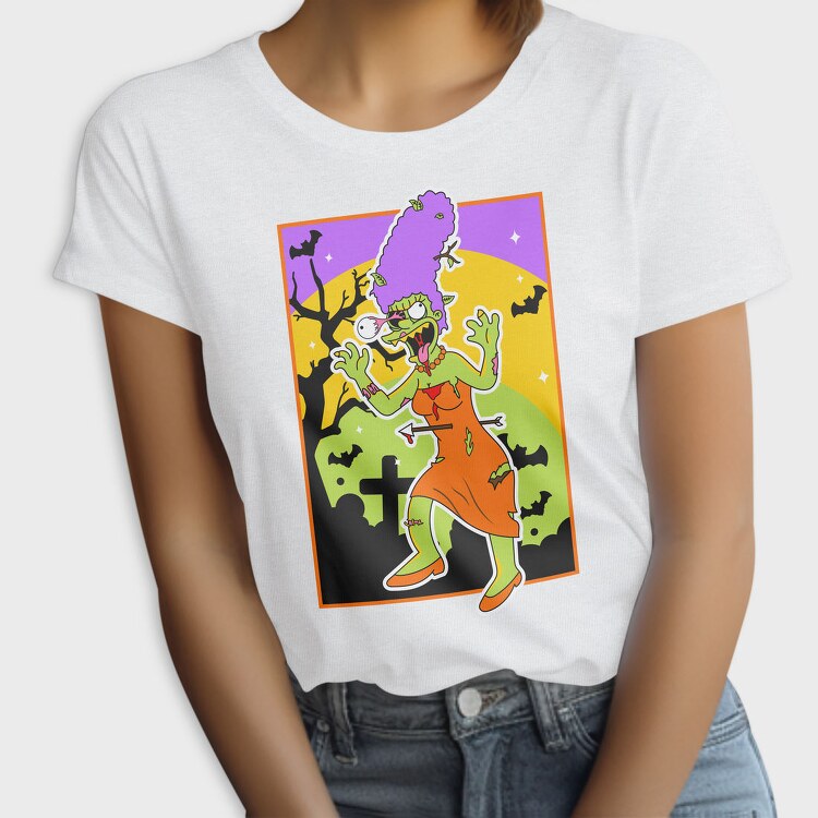 Zombie Marge Halloween, Tricou Femei