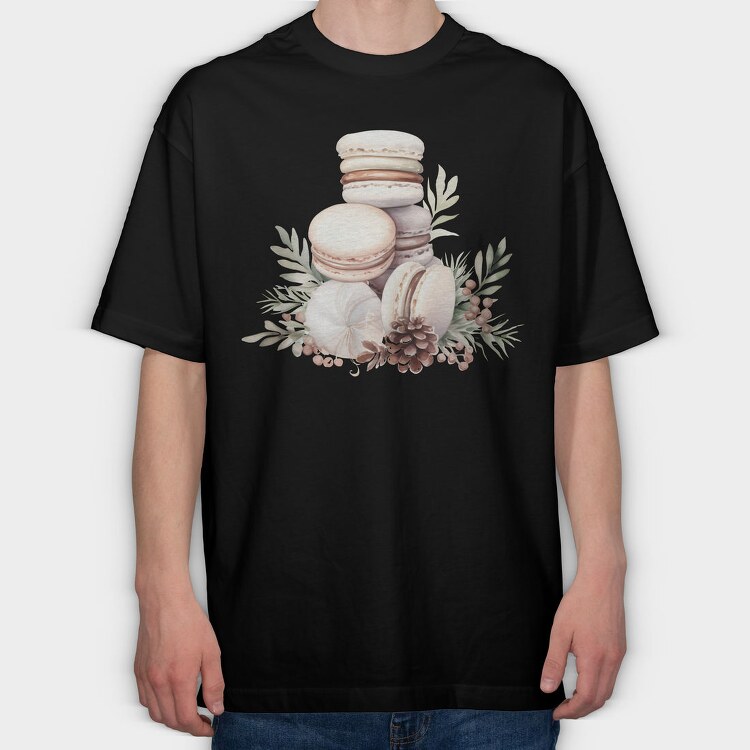 Macarons Christmas Ornaments, Tricou Oversize Barbati (Unisex)