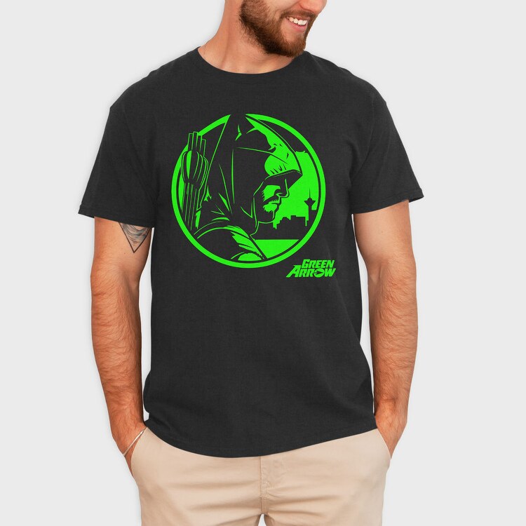 Green Arrow Emblem, Tricou Barbati (Unisex)