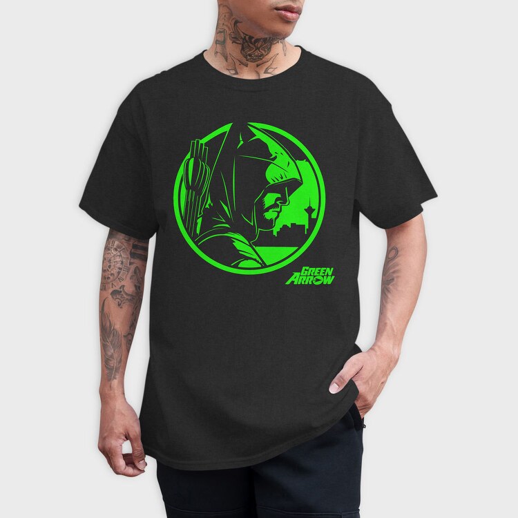 Green Arrow Emblem, Tricou Barbati (Unisex)