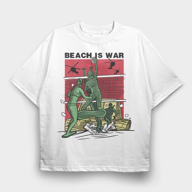 Beach Volleyball War 1, Tricou Oversize Barbati (Unisex)