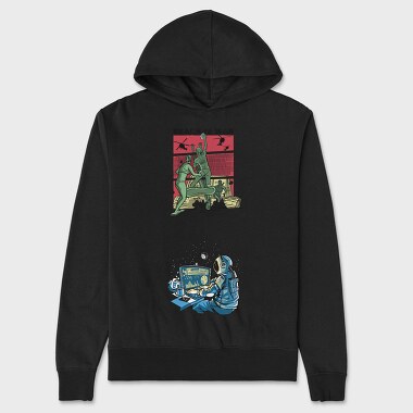 Beach Volleyball War, Hanorac Oversize Barbati (Unisex)