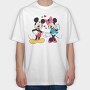 Mickey Minnie Love 1, Tricou Oversize Barbati (Unisex)