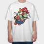 Zombie Mario, Tricou Oversize Barbati (Unisex)