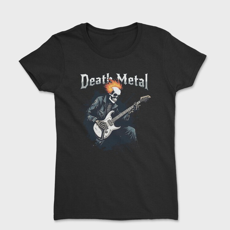 Rocking Skeleton Death Metal, Tricou Femei