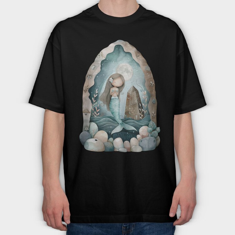 Mermaid Ocean Nest, Tricou Oversize Barbati (Unisex)