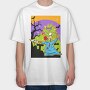Zombie Party Knife, Tricou Oversize Barbati (Unisex)