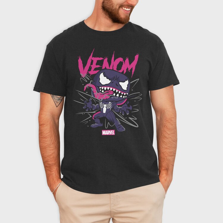 Venomized Spiderman, Tricou Barbati (Unisex)