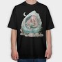 Mermaid Sacred Gem, Tricou Oversize Barbati (Unisex)