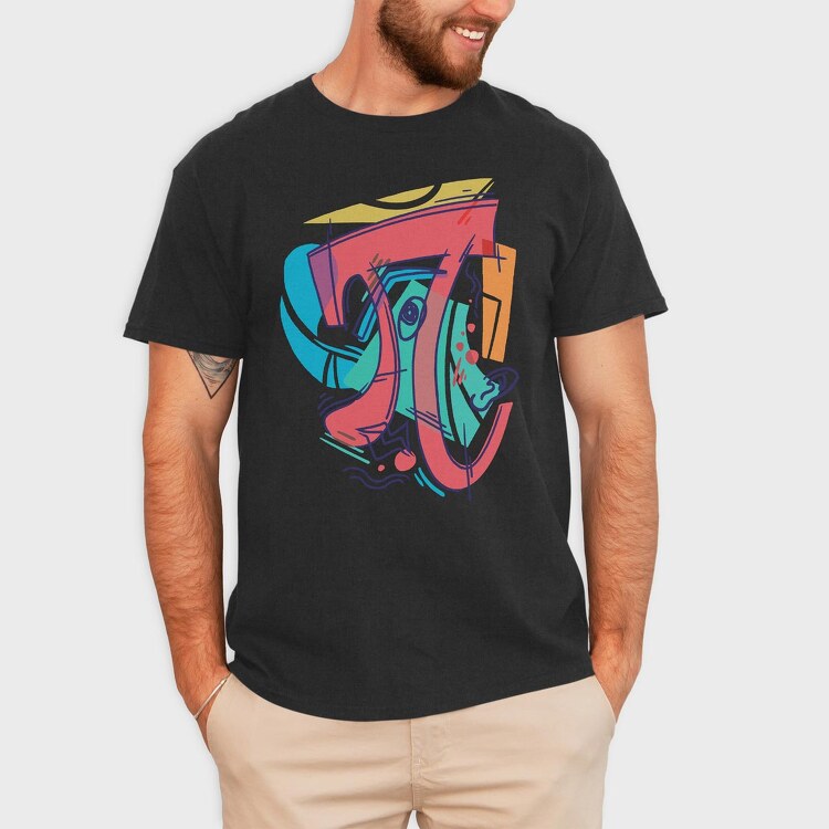 Cubist Pi, Tricou Barbati (Unisex)