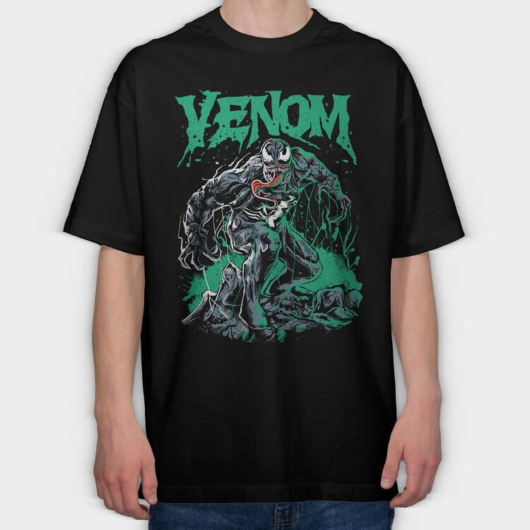 Venomous Splash, Tricou Oversize Barbati (Unisex)