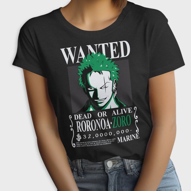 Zoro Green Grin, Tricou Femei