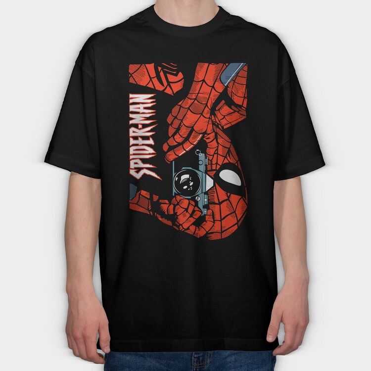 Spiderman Webbed Fist, Tricou Oversize Barbati (Unisex)