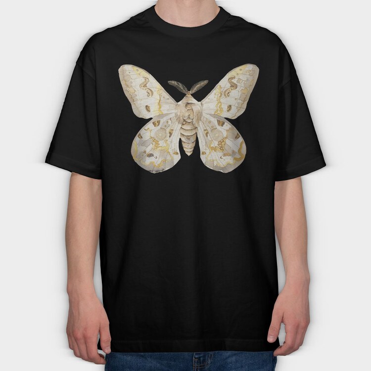 Lunar Moon Moth, Tricou Oversize Barbati (Unisex)