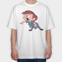 Angry Eddy, Tricou Oversize Barbati (Unisex)