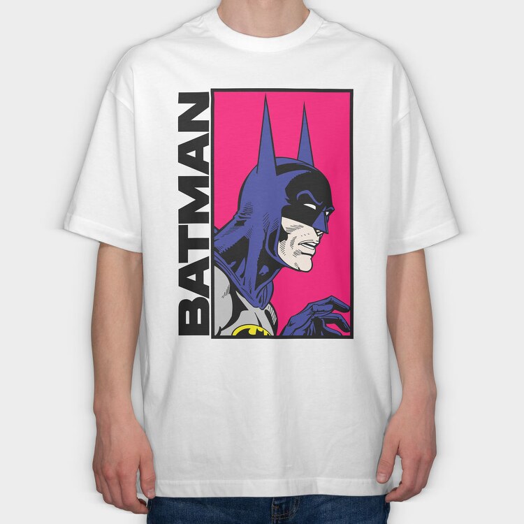 Batman Neon, Tricou Oversize Barbati (Unisex)