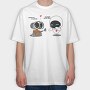 Wall E Love You, Tricou Oversize Barbati (Unisex)
