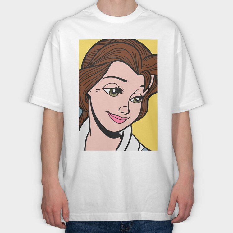 Pop Art Beauty 1, Tricou Oversize Barbati (Unisex)
