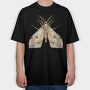 Lunar Moon Silhouette, Tricou Oversize Barbati (Unisex)